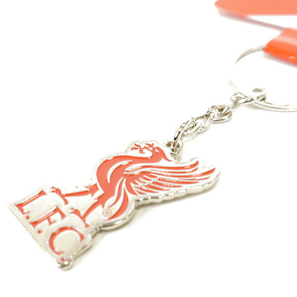 【ネコポス対応可】リバプールオフィシャルキーリングクレストLIV_KEYRINGサッカーキーホルダーエンブレム型サポーターグッズレッド