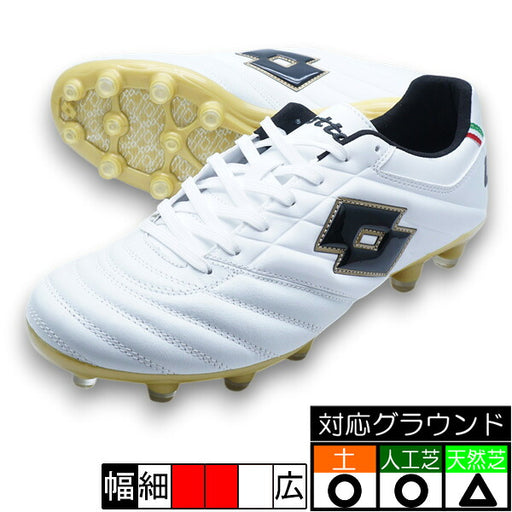 STADIOJPロットLOTTOLO-STADIO-1-WHTGLDホワイトゴールドサッカースパイク