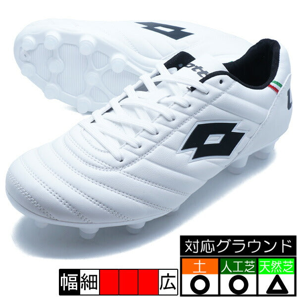 STADIO4EロットLOTTOLO-STADIO-2-WHTBLKホワイトブラックサッカースパイク