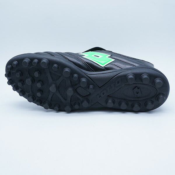 STADIOJPTFロットLOTTOLO-STADIO-3-BLKGRNブラックグリーンサッカートレーニングシューズ