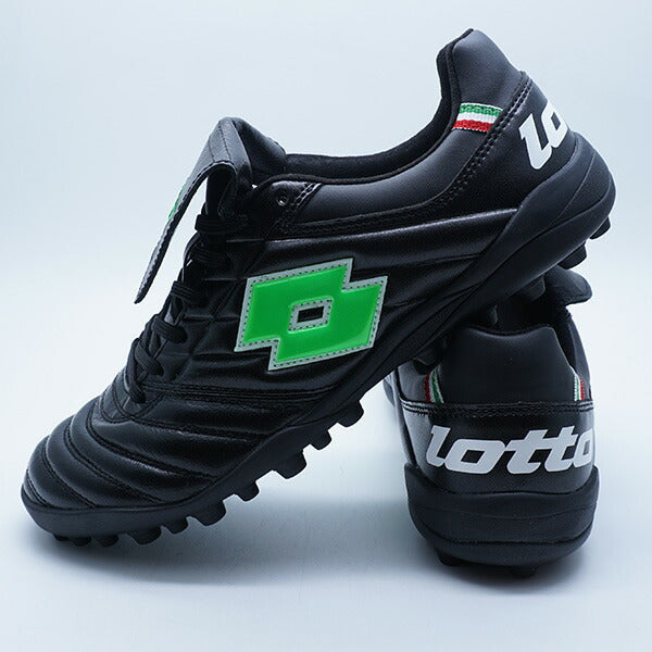 STADIOJPTFロットLOTTOLO-STADIO-3-BLKGRNブラックグリーンサッカートレーニングシューズ