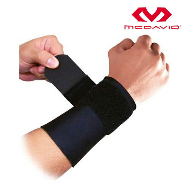 マクダビッドMcDavidリストサポートストラップロゴナシM4511Nサポーター手首用野球トレーニングテニスバドミントンラケットスポーツ