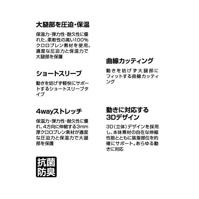 ふとももサポーターマクダビットmcdavidサイサポートM471片足分