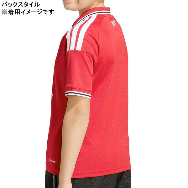【上下セット】マンチェスターユナイテッドジュニアMUN2026レプリカホームユニフォーム半袖ショーツM5206-SV181サッカー子供用アディダスadidas