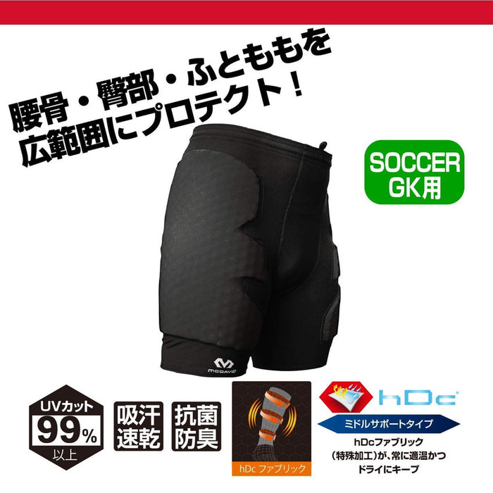 サッカーゴールキーパーGKスパッツインナーショーツマクダビットHEXガードショーツM7740
