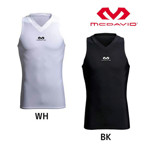 マクダビッドMcDavidメンズVタンクM885メンズインナーシャツノースリーブコンプレッション疲労軽減