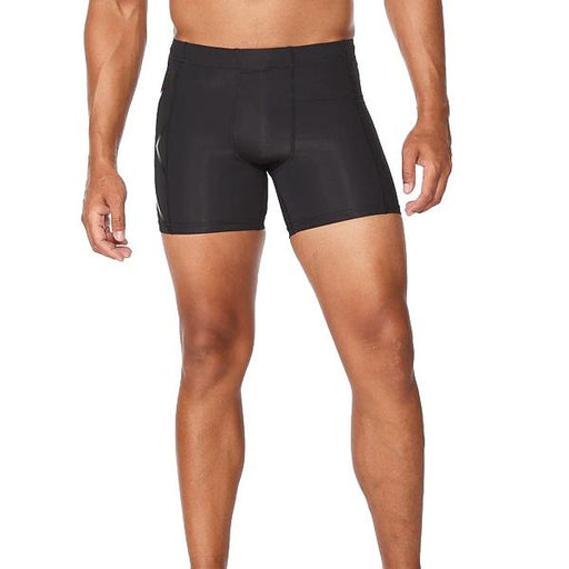 ツータイムズユー2XUコンプレッション1/2ショーツMA4508BランニングハーフスパッツUVカットコンプレッションメンズ