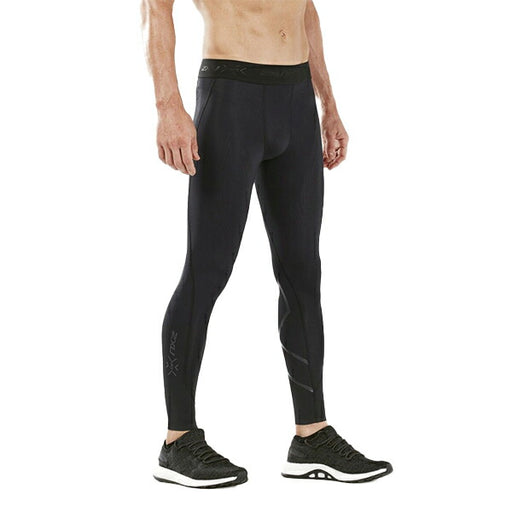 2XUメンズMCSクロストレコンプレッションタイツロングタイツロゴベルトMA5365B-1