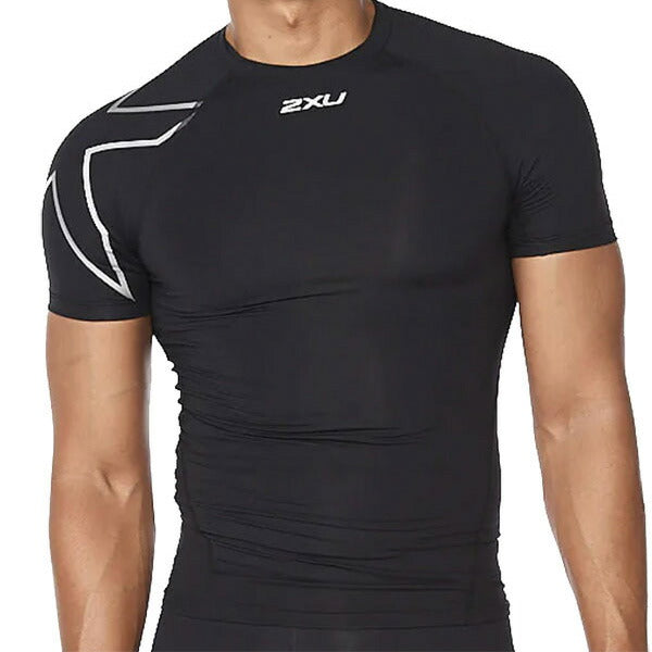 ツータイムズユー2XUPWXコンプレッションショートスリーブトップMA6399Aサッカーフットサル着圧インナーシャツ半袖疲労軽減体幹安定姿勢強化
