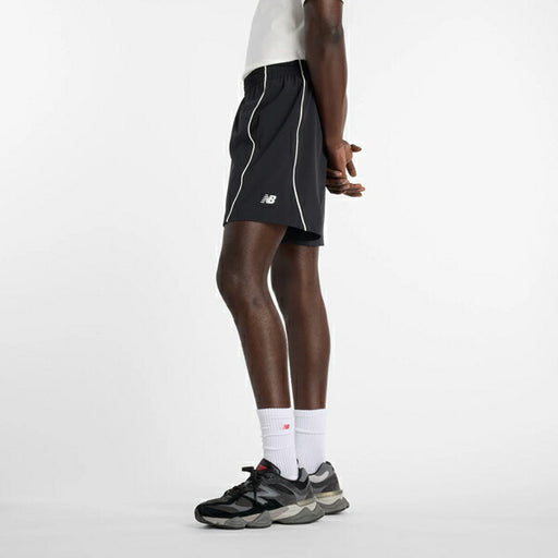 【ネコポス対応可】ニューバランスNewBalanceウーブンショーツ7インチインナー無しメンズランニングパンツMB61I5LN-BK