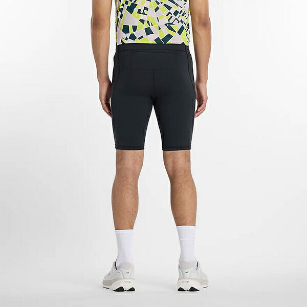 ニューバランスNewBalanceポケットハーフタイツ9インチメンズランニングパンツRBCブルックリンハーフマラソンMB623547-BK