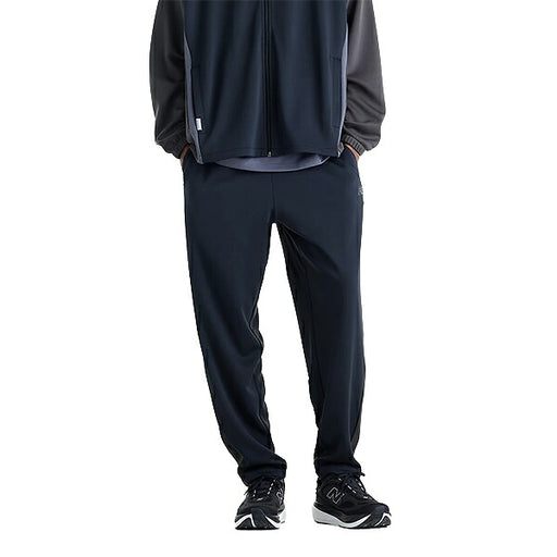ニューバランスNEWBALANCEトラックパンツニットトラックパンツ（テーパード）メンズ大人吸湿速乾保温ダブルニットテーパードMB62G8PQ-BK
