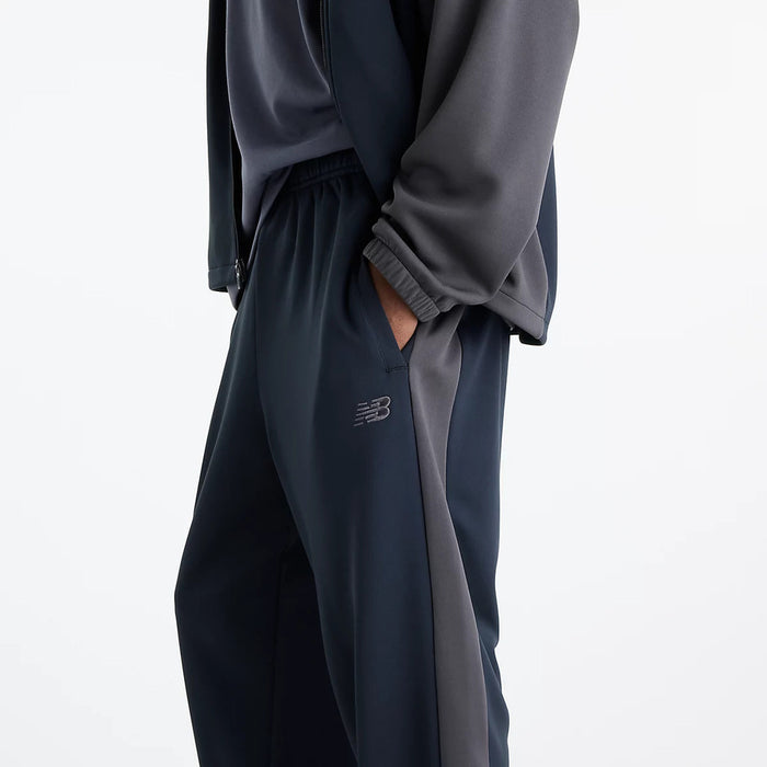 ニューバランスNEWBALANCEトラックパンツニットトラックパンツ（テーパード）メンズ大人吸湿速乾保温ダブルニットテーパードMB62G8PQ-BK