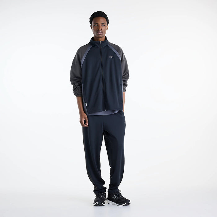 ニューバランスNEWBALANCEトラックパンツニットトラックパンツ（テーパード）メンズ大人吸湿速乾保温ダブルニットテーパードMB62G8PQ-BK