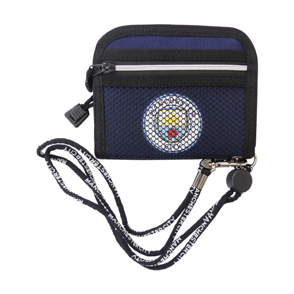 【ネコポス対応可】マンチェスターシティオフィシャルラウンドウォレットMC-001Aサッカープレミアリーグサポーターグッズ