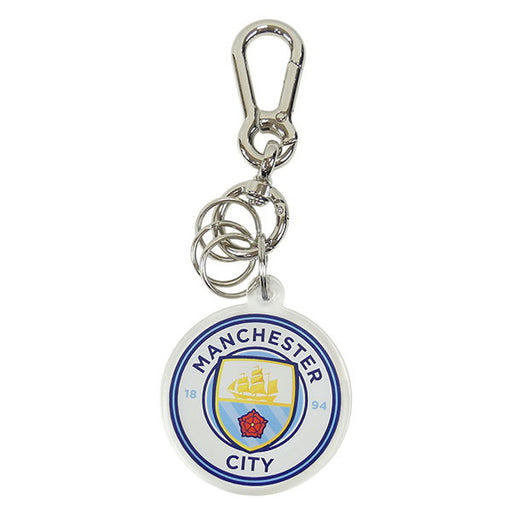 【ネコポス対応可】マンチェスターシティオフィシャルMCFC極厚アクリルキーホルダーMC35645サッカーサポーターグッズアクセサリー