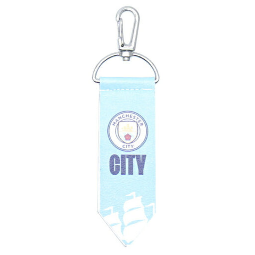 【ネコポス対応可】マンチェスターシティオフィシャルMCペナント風キーホルダーMC54130サッカーサポーターグッズアクセサリー