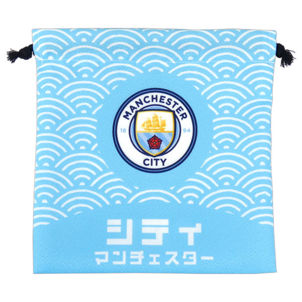 【ネコポス対応可】マンチェスターシティオフィシャル巾着袋MC54698サッカープレミアリーグサポーターグッズ