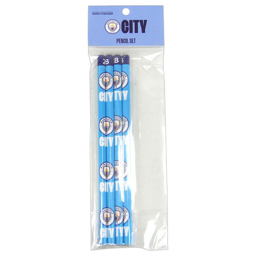 【エントリーでポイント10倍】【ネコポス対応可】マンチェスターシティ鉛筆4本セットMC54917サッカープレミアリーグサポーターグッズ
