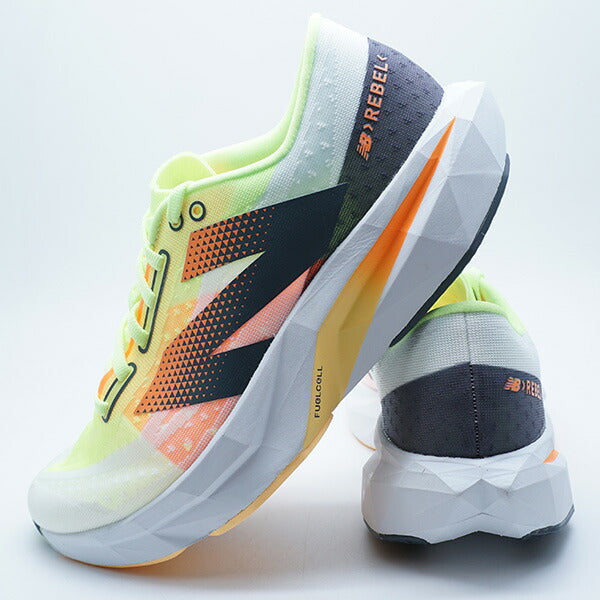 FUELCELLREBELレベルV4ニューバランスNewBalanceMFCXLL4-Dホワイトライムランニングシューズ
