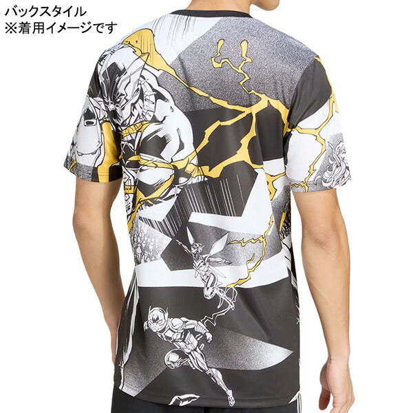 レアルマドリードRMDアベンジャーズ25/26プレマッチジャージMGU44-JZ9018サッカーレプリカプラクティスシャツホワイトアディダスadidas