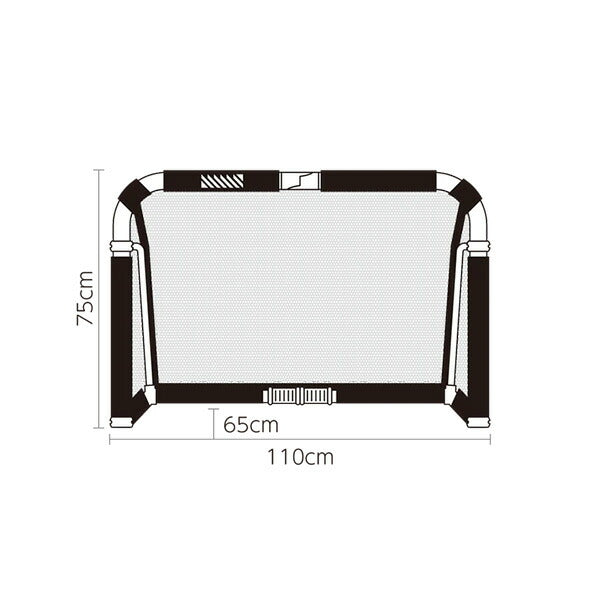 【メーカー取寄せ商品：納期3-4日(平日)】フットボールギアfootballgearクレイジーゴールミディアム110×75MGX-1175-BLUサッカーミニゴールトレーニング用品ブルー