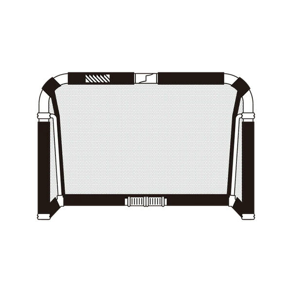 【ショップ限定エントリーでさらに+9倍】【メーカー取寄せ商品：納期3-4日(平日)】フットボールギアfootballgearクレイジーゴールミディアム110×75MGX-1175-WHTサッカーミニゴールトレーニング用品ホワイト