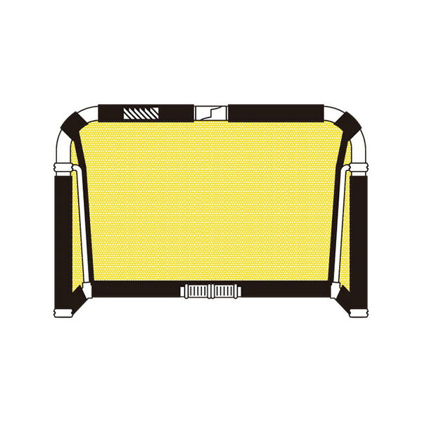 【メーカー取寄せ商品：納期3-4日(平日)】フットボールギアfootballgearクレイジーゴールミディアム110×75MGX-1175-YELサッカーミニゴールトレーニング用品イエロー