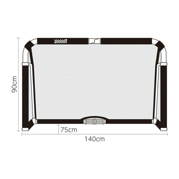 【メーカー取寄せ・直送商品：納期3-4日(平日)】フットボールギアfootballgearクレイジーゴール140×90MGX-1409WHTサッカーミニゴールトレーニング用品ホワイト