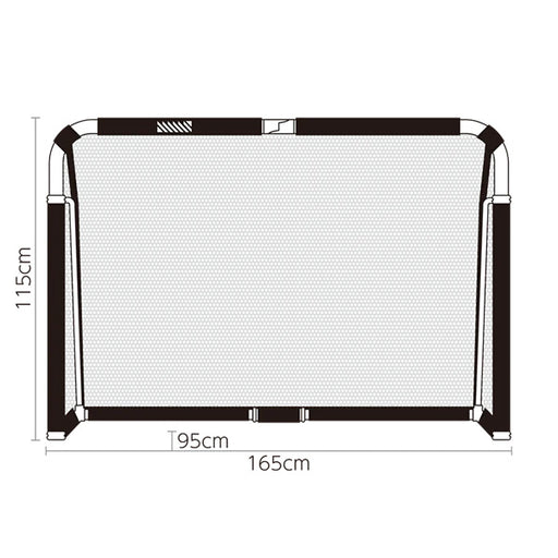 【メーカー取寄せ商品：納期3-4日(平日)】フットボールギアfootballgearクレイジーゴールラージ165×115MGX-1611-REDサッカーミニゴールトレーニング用品レッド
