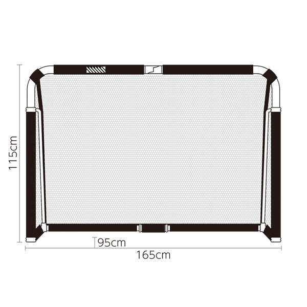 【メーカー取寄せ商品：納期3-4日(平日)】フットボールギアfootballgearクレイジーゴールラージ165×115MGX-1611-REDサッカーミニゴールトレーニング用品レッド