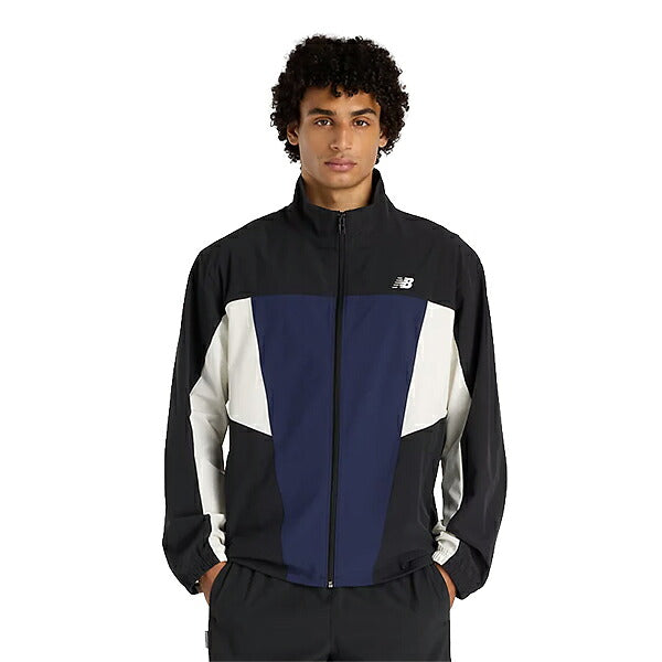 ニューバランスNewBalanceウーブントラックジャケットジョガーパンツメンズ上下セットブラックMJ61H33OMB61397S