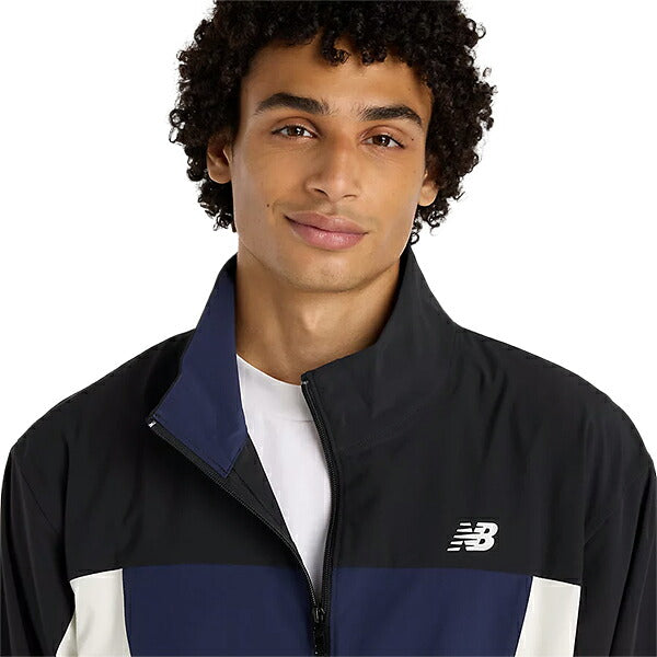 ニューバランスNewBalanceウーブントラックジャケットジョガーパンツメンズ上下セットブラックMJ61H33OMB61397S