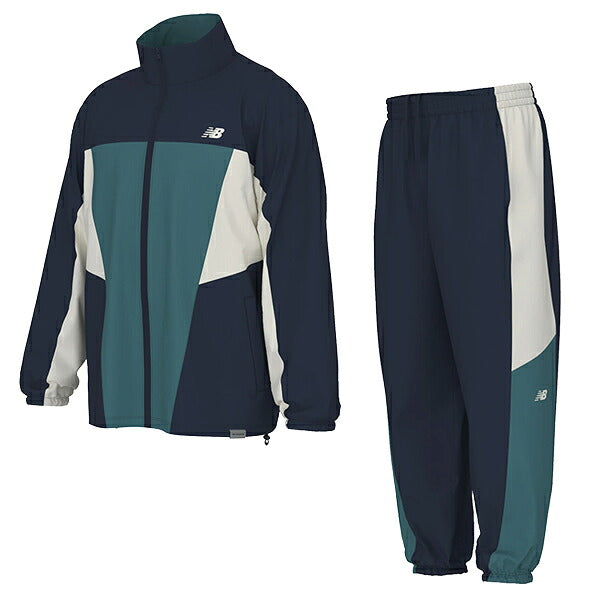 ニューバランスNewBalanceウーブントラックジャケットジョガーパンツメンズ上下セットネイビーMJ61H33OMB61397STNV