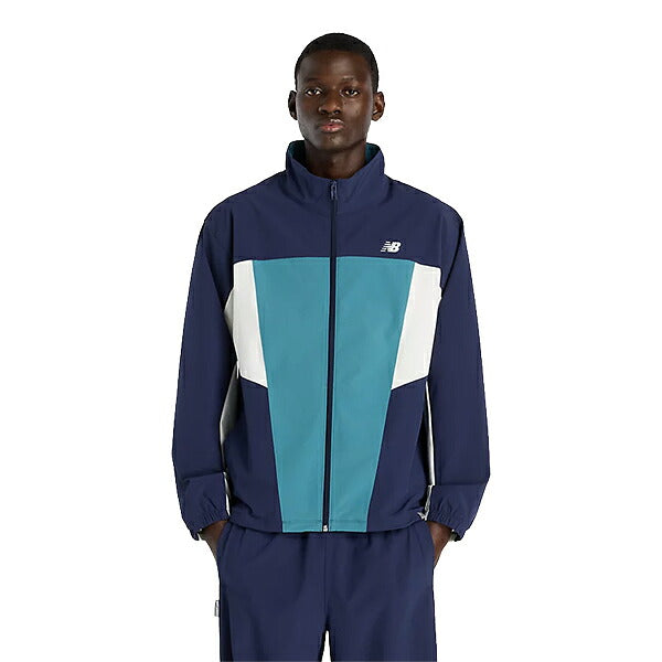 ニューバランスNewBalanceウーブントラックジャケットジョガーパンツメンズ上下セットネイビーMJ61H33OMB61397STNV