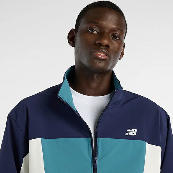 ニューバランスNewBalanceウーブントラックジャケットジョガーパンツメンズ上下セットネイビーMJ61H33OMB61397STNV