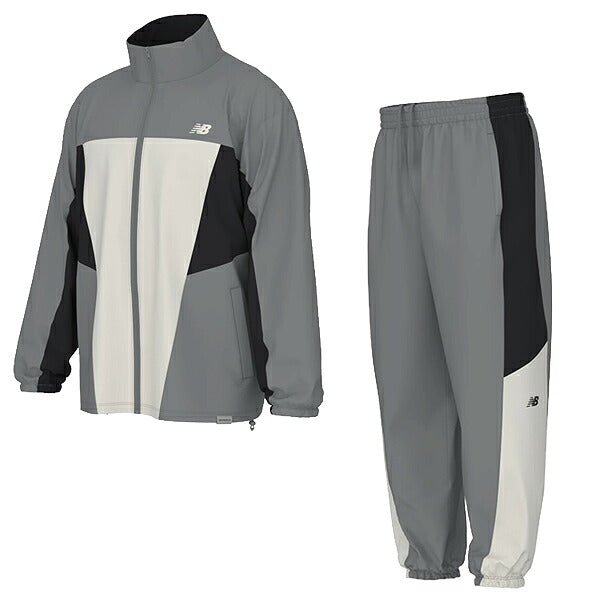 ニューバランスNewBalanceウーブントラックジャケットジョガーパンツメンズ上下セットグレーMJ61H33OMB61397SYST