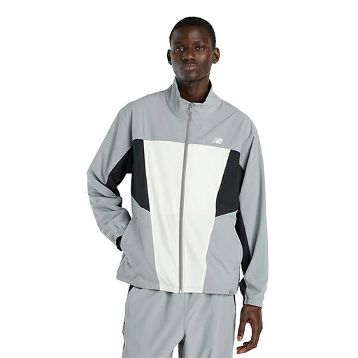 ニューバランスNewBalanceウーブントラックジャケットジョガーパンツメンズ上下セットグレーMJ61H33OMB61397SYST