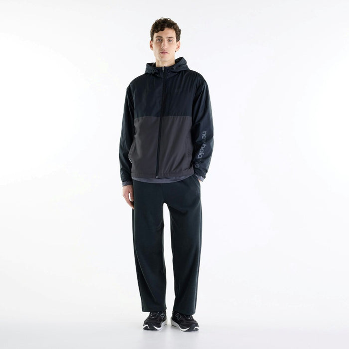 ニューバランスNEWBALANCEウーブントラックジャケットメンズ大人裏トリコット起毛撥水カラーブロックポリエステル秋冬アパレルMJ6237NQ-BK