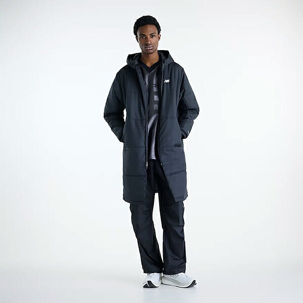ニューバランスNewBalanceメンズスポーツコートパテッドロング26FWMJ62X6CE-BK