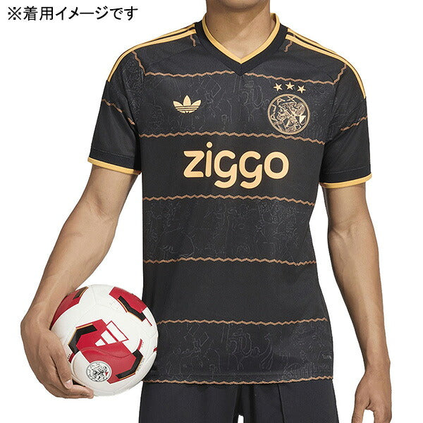 アヤックスAJX2026-27レプリカアウェイユニフォーム半袖MMA97-JZ4693サッカーブラックアディダスadidas