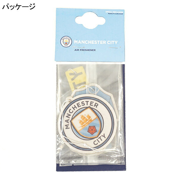 【ネコポス対応可】マンチェスターシティオフィシャルエアフレッシュナークレスト3点セットMNC_3PK_AIRFRESHENERサッカー芳香剤車向けブルー