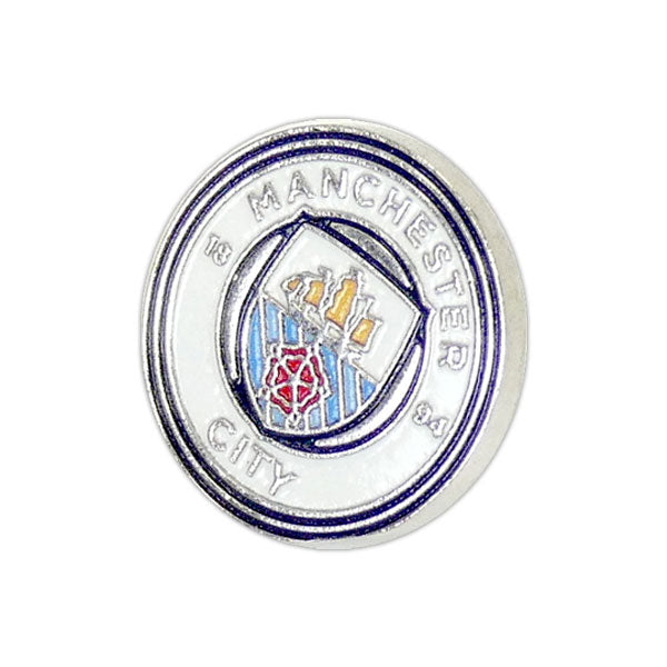 【ネコポス対応可】マンチェスターシティオフィシャルクレストエナメルピンバッジMNC_BADGEサッカープレミアリーグサポーターグッズ