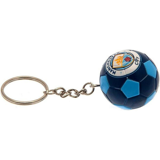 【ネコポス対応可】マンチェスターシティオフィシャルボール型キーリングMNC_FOOTBALL_KEYRINGサッカー直径35mmサポーターグッズキーホルダーネイビー