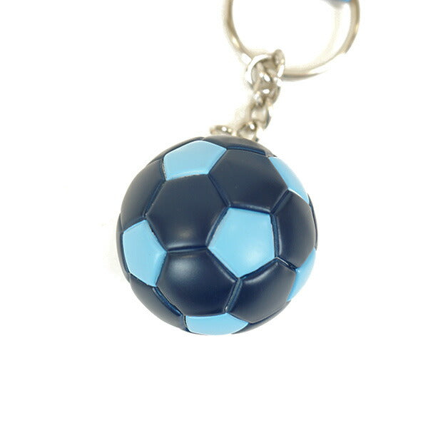 【ネコポス対応可】マンチェスターシティオフィシャルボール型キーリングMNC_FOOTBALL_KEYRINGサッカー直径35mmサポーターグッズキーホルダーネイビー