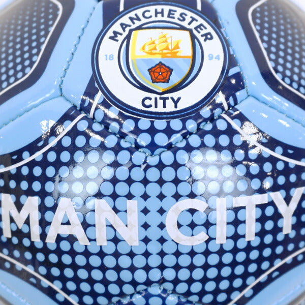 マンチェスターシティオフィシャルSize2スキルズトレーナーボールMNC_SKILLS_TRAINERサッカーボールサポーターグッズ紐付き練習用2号球ブルー