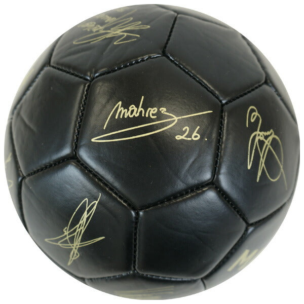マンチェスターシティオフィシャル1号球選手サイン入りGLDMNC_SKIL_SIGN_GLD_PHサッカーサインボールサポーターグッズブラック