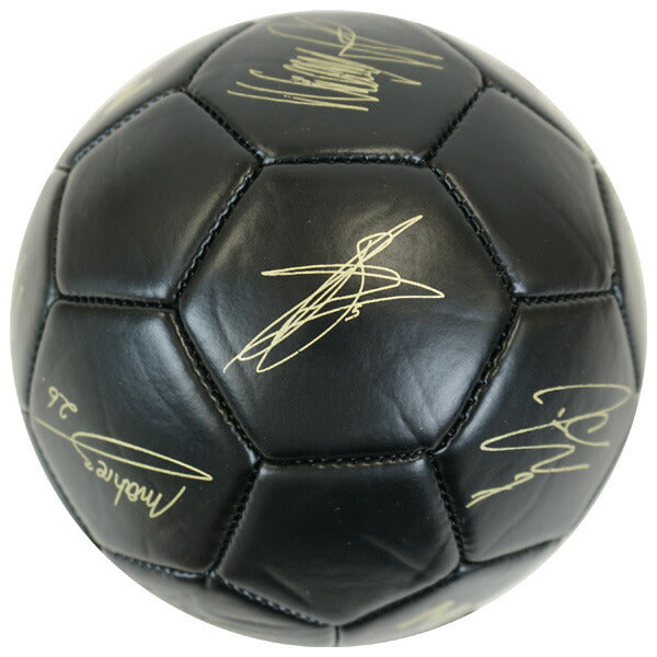 マンチェスターシティオフィシャル1号球選手サイン入りGLDMNC_SKIL_SIGN_GLD_PHサッカーサインボールサポーターグッズブラック