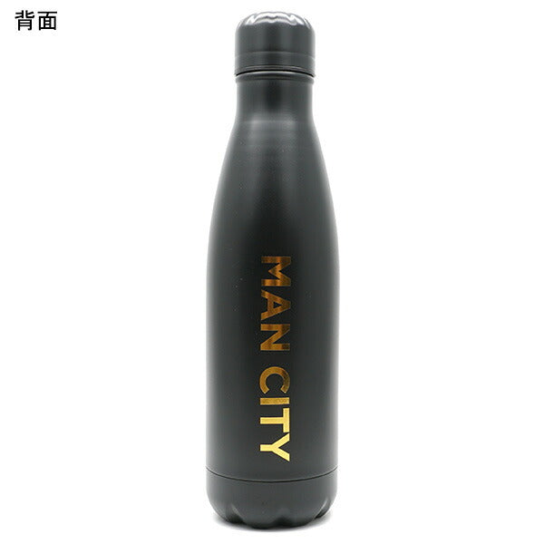 マンチェスターシティオフィシャルサーマルボトル500mlMNC_THERMAL_FLASK_PHサッカーステンレススチールウォーターボトルサポーターグッズブラック