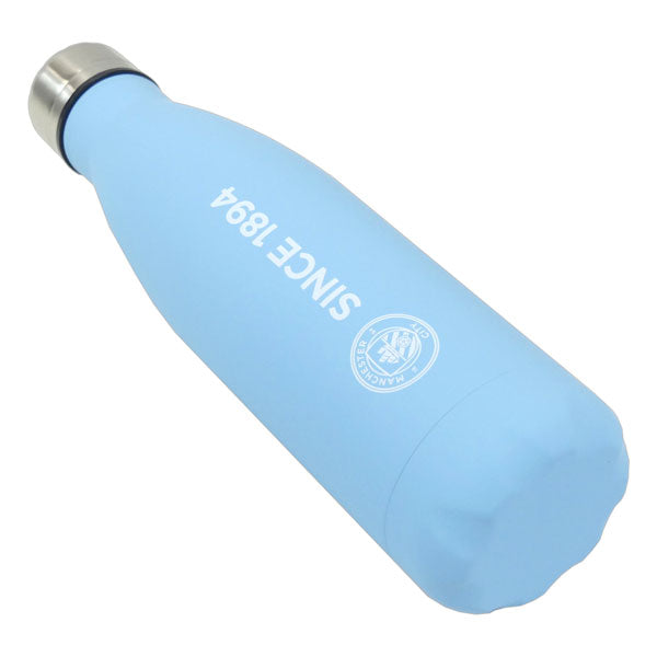 【エントリーでポイント10倍】マンチェスターシティオフィシャルサーマルボトル500mlMNC_THERMAL_FLASKサッカー水筒ステンレススチールウォーターボトルサポーターグッズブルー